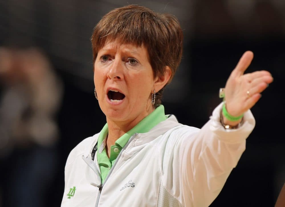 Muffet McGraw has led the Notre Dame women's basketball team to six Final Fours and one national championship. (Doug Pensinger/Getty Images) 