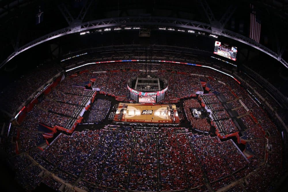 The Indiana Sports Corp. estimates the 2015 Final Four brought $70 million to Indianapolis, but the New York Times' Mark Tracy says that the real value of sports to the city is far greater. (Andy Lyons/Getty Images)