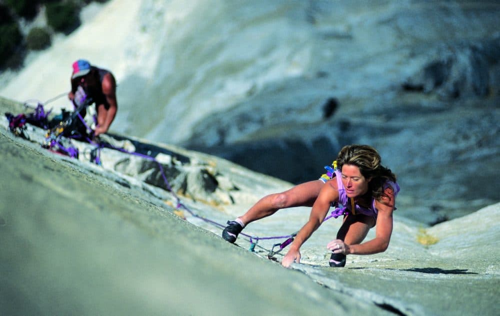 Lynn Hill climbs the Nose route of El Capitan in Yosemite National Park. The route was once considered impossible to climb. (lynnhillclimbing.com)
