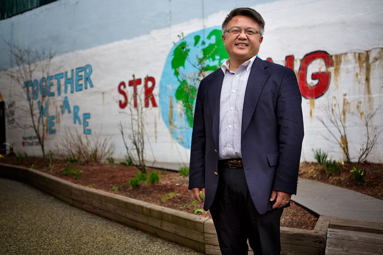 Van Truong Le was 8 years old when his family fled Vietnam in a tugboat. Today he’s a lawyer in Boston and the interim director of VietAid, an organization serving the Vietnamese community in Greater Boston. He calls April 30 "Black April.” (Jesse Costa/WBUR)