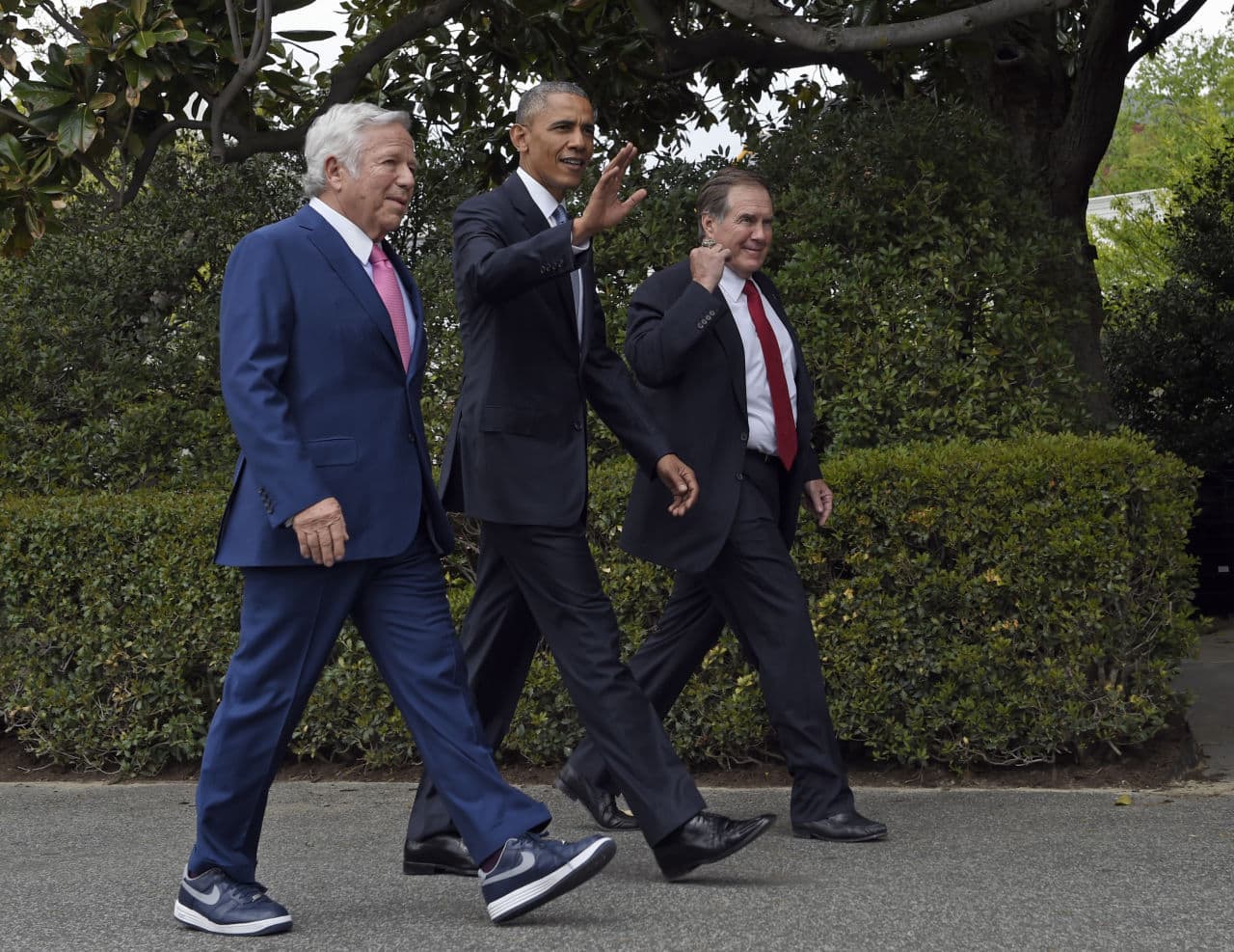 Barack Obama, Bill Belichick, Robert Kraft