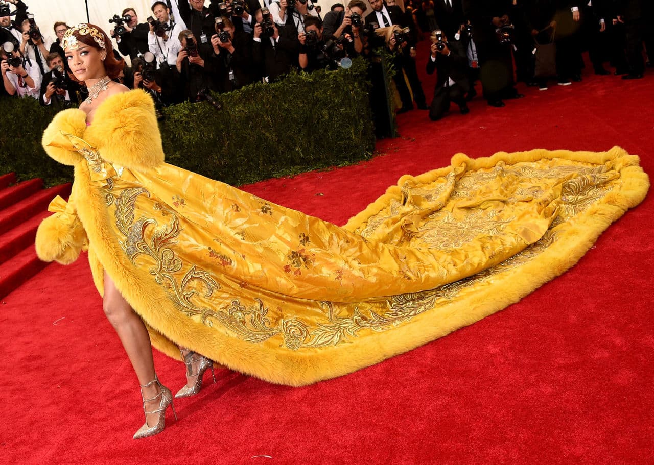 Rihanna attends the 'China: Through The Looking Glass' Costume Institute Benefit Gala at the Metropolitan Museum of Art on May 4, 2015 in New York City. (Larry Busacca/Getty Images)