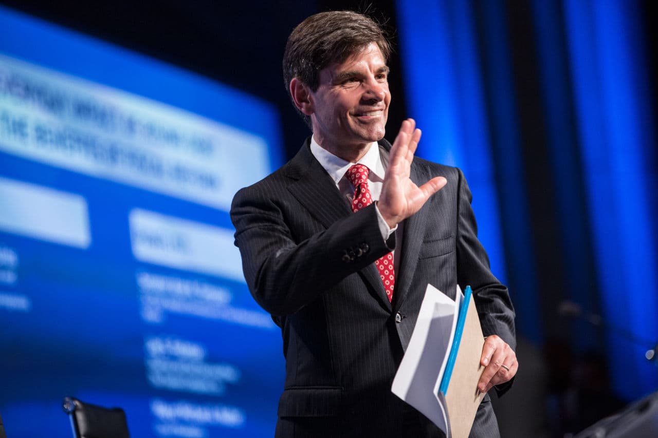 George Stephanopoulos, host of "Good Morning America," walks on stage at the 2012 Fiscal Summit on May 15, 2012 in Washington, D.C. (Brendan Hoffman/Getty Images)