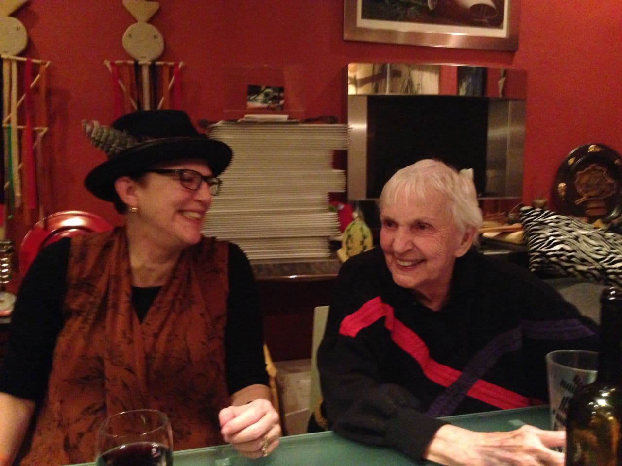 Jean Jennings (left) and Denise McCluggage during their recent visit. (Paul Russell/Courtesy Photo)