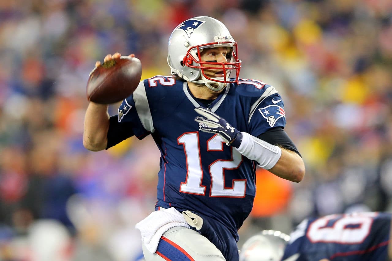 After the balls were deflated, the confetti had fallen, and the punishment was handed down, the Patriots looked like they were going to accept their punishment. But that was not the case. (Elsa/Getty Images)
