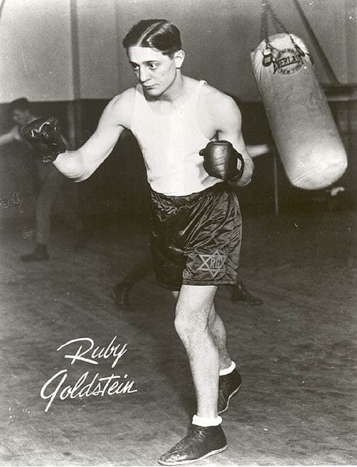 Boxer Ruby Goldstein was known for his glass jaw, which was said to have shattered during numerous fights. (Courtesy YIVO Institute)