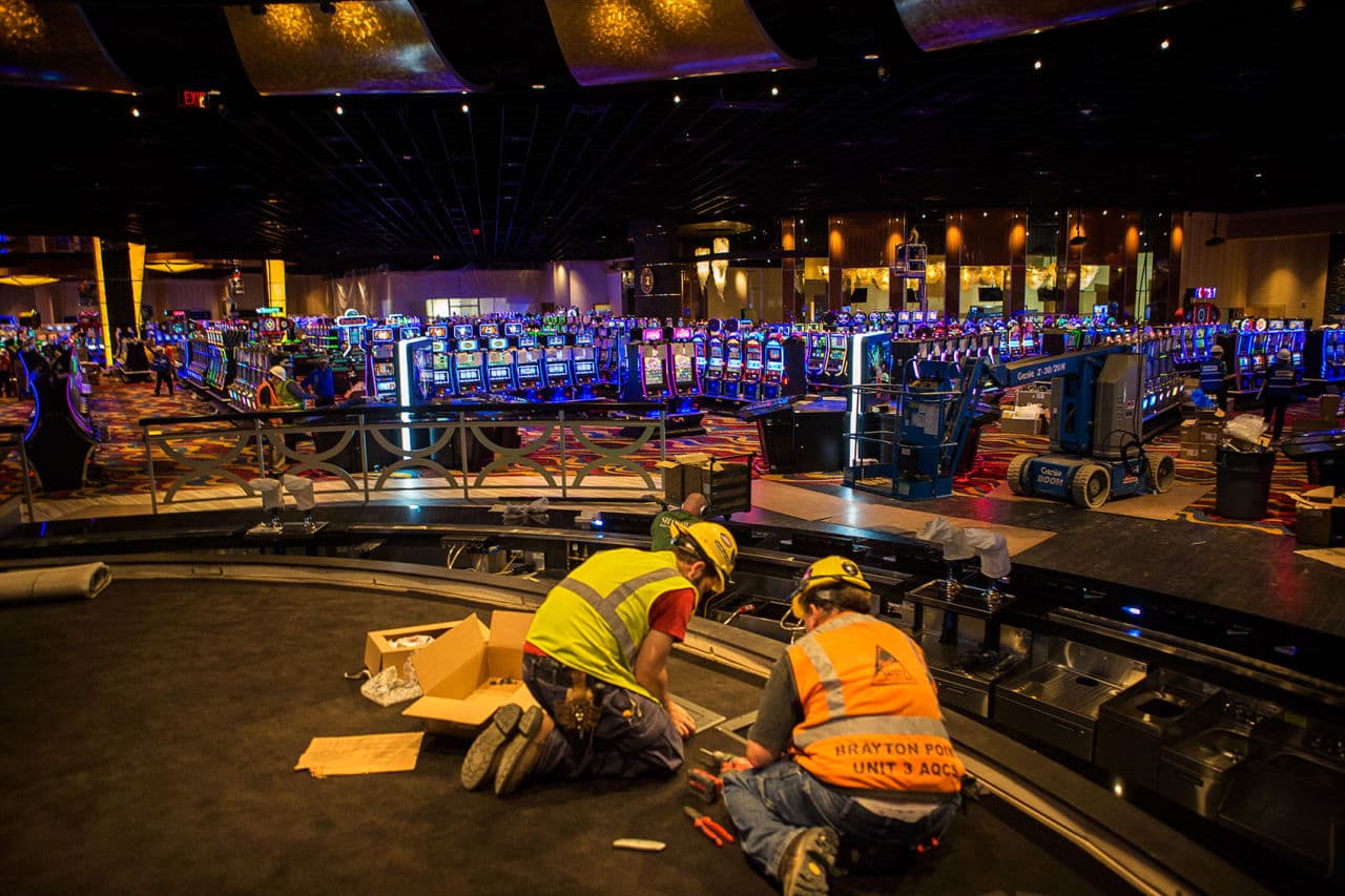 Once the casino opens June 24, it will stay open 24/7. (Jesse Costa/WBUR)