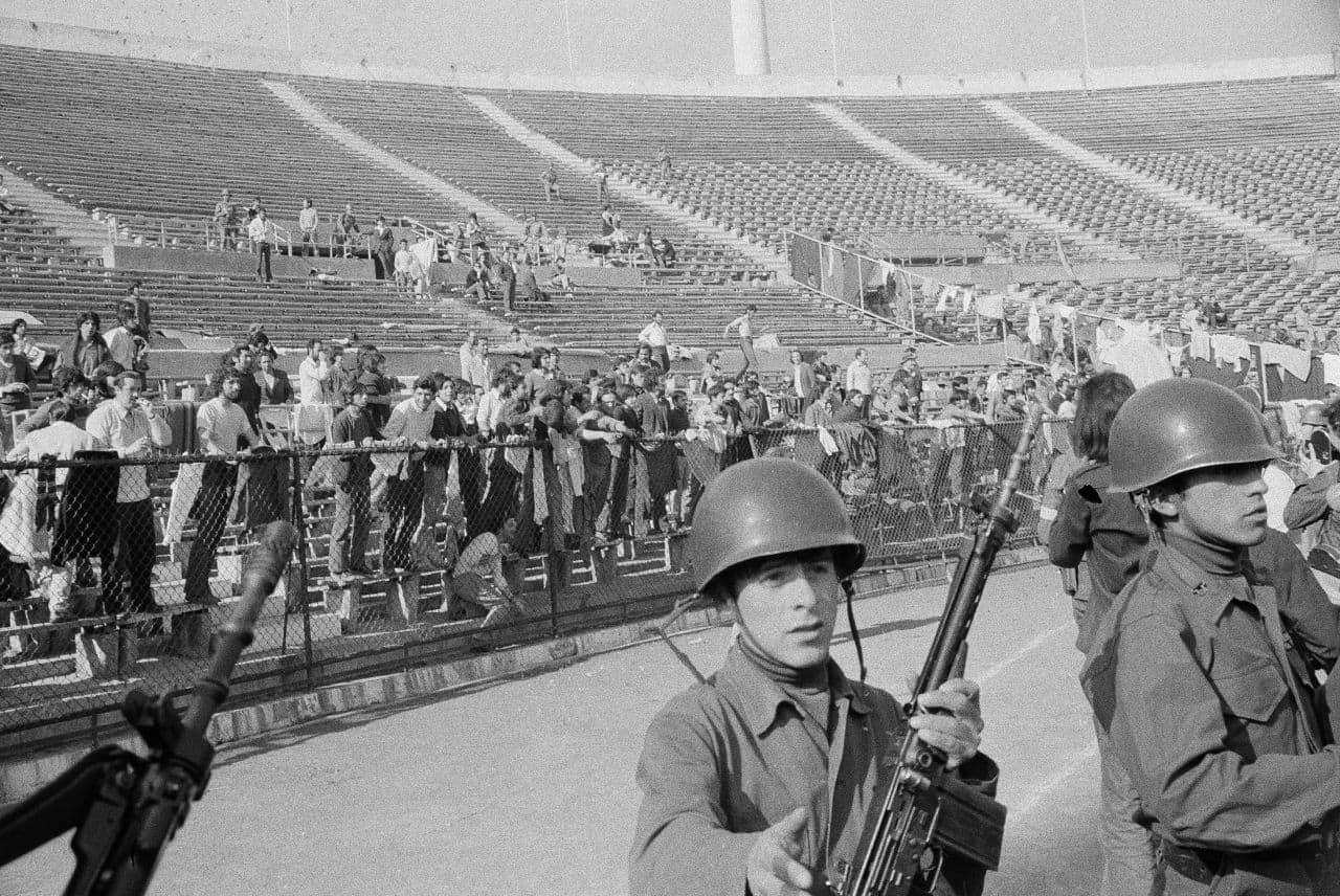 The same stadium that housed a World Cup a decade early was used as a prison in 1973. (AP)