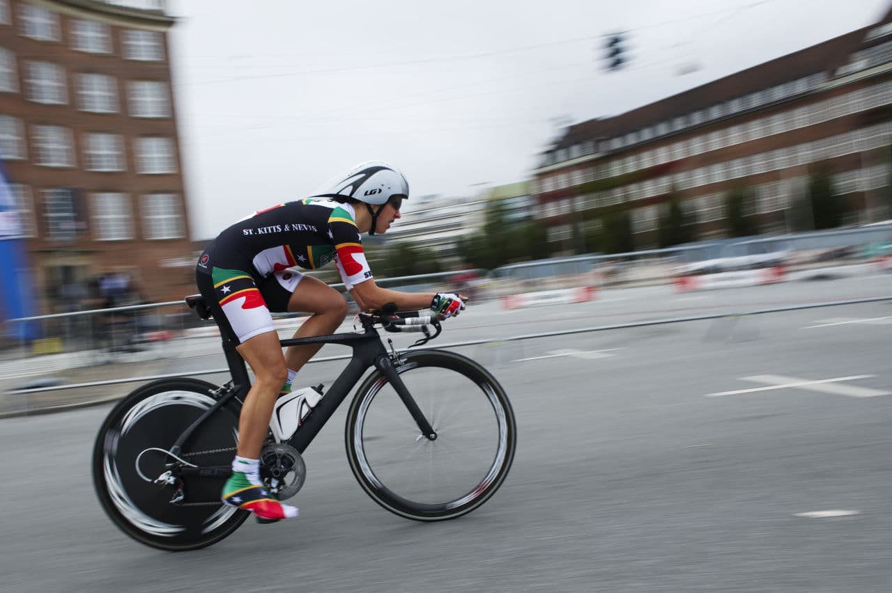 Gobbled Up By The Peloton: A Cyclist Gets A Hand...And A Push
