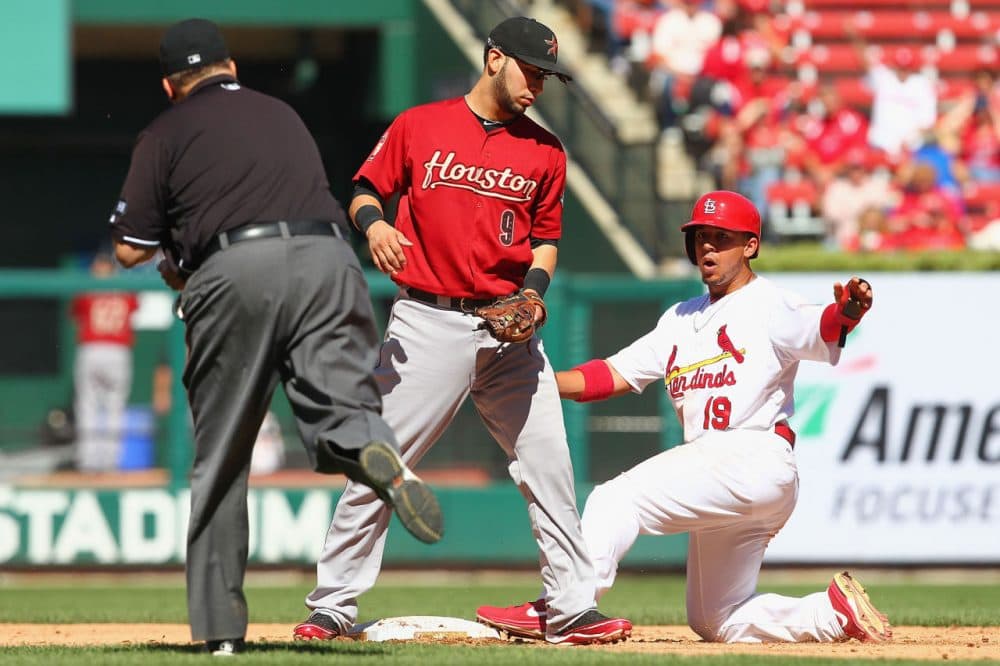 The St. Louis Cardinals are being investigated for trying to steal more than just bases from the Houston Astros. (Dilip Vishwanat/Getty Images)