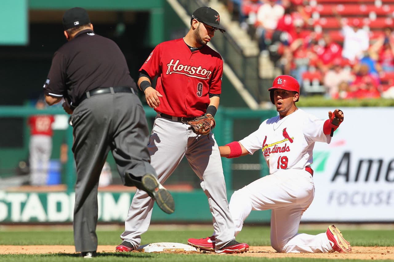 The St. Louis Cardinals are being investigated for trying to steal more than just bases from the Houston Astros. (Dilip Vishwanat/Getty Images)