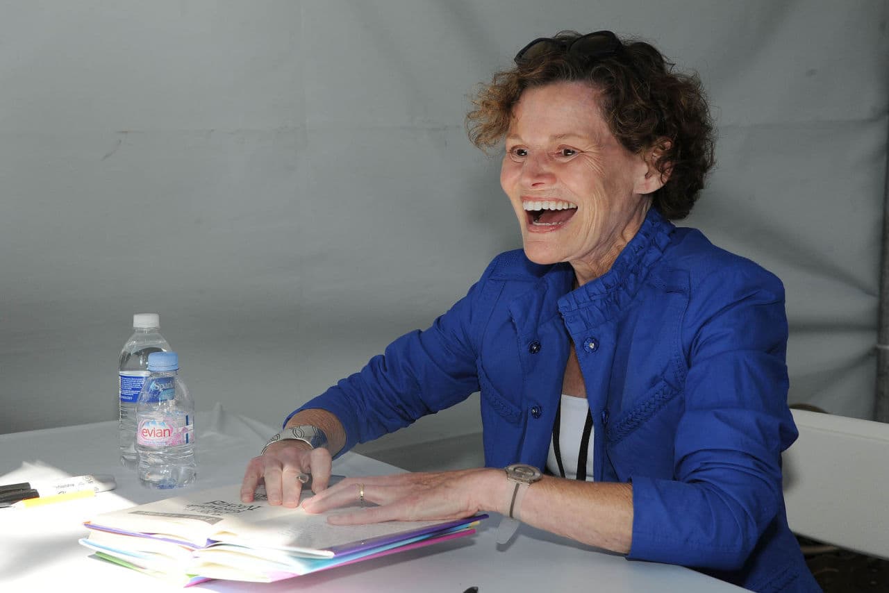 In this file photo, Judy Blume attends LA Times Festival of Books, Saturday, April. 21, 2012, at the USC Campus in Los Angeles.  (AP)