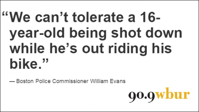Quotation Of The Week: Boston Teen Gunned Down