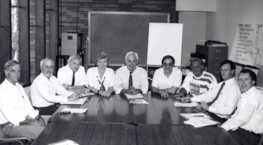 The original Los Altos Rotary Aids Project task force. (Courtesy)
