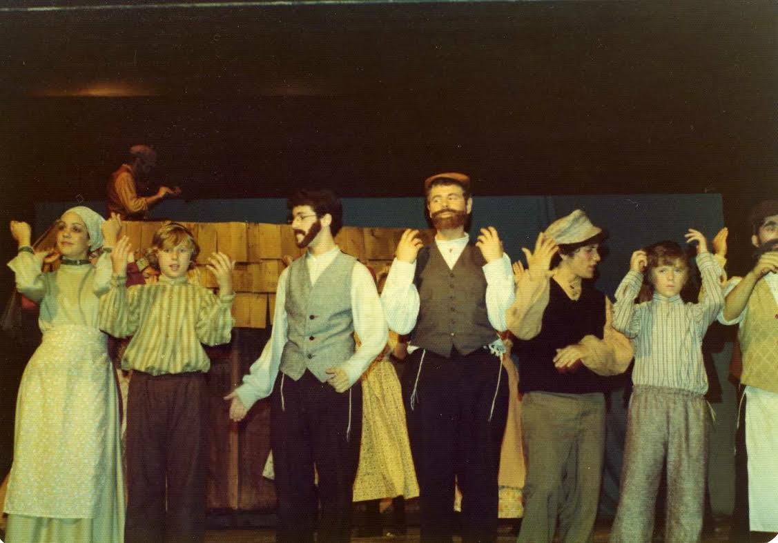 Malone, second from right, appears in the "Fiddler on the Roof" as a child. (Courtesy Priscilla Beach Theatre)