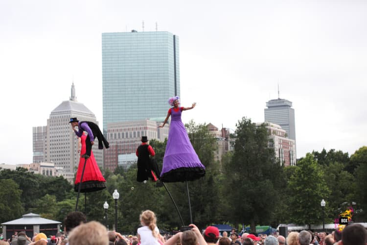 A performance at the Outside the Box festival on Boston Common in 2013. (Courtesy Outside the Box)