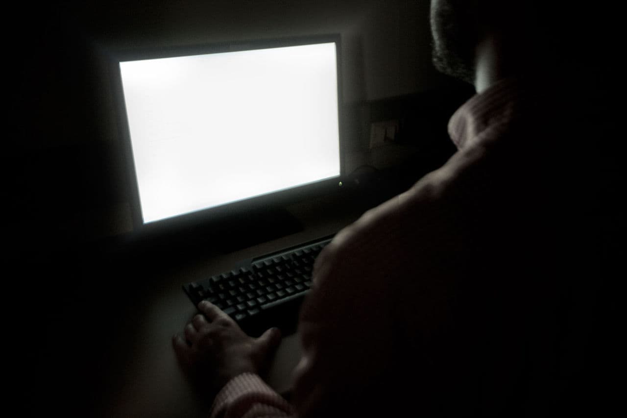 In a single hour on a recent Thursday afternoon, a decoy ad posted online in Greater Boston received more than 60 inquiries for illegal paid sex. (Jesse Costa/WBUR)