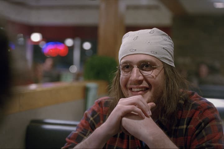 Jason Segel as author David Foster Wallace in the new film, "The End of the Tour." (Courtesy A24 Films)