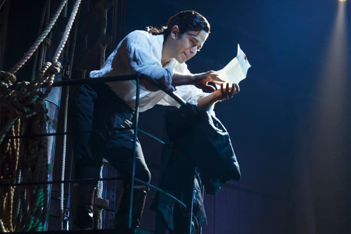 Josh Young as John Newton in the Broadway production of "Amazing Grace." (Joan Marcus / Amazing Grace)