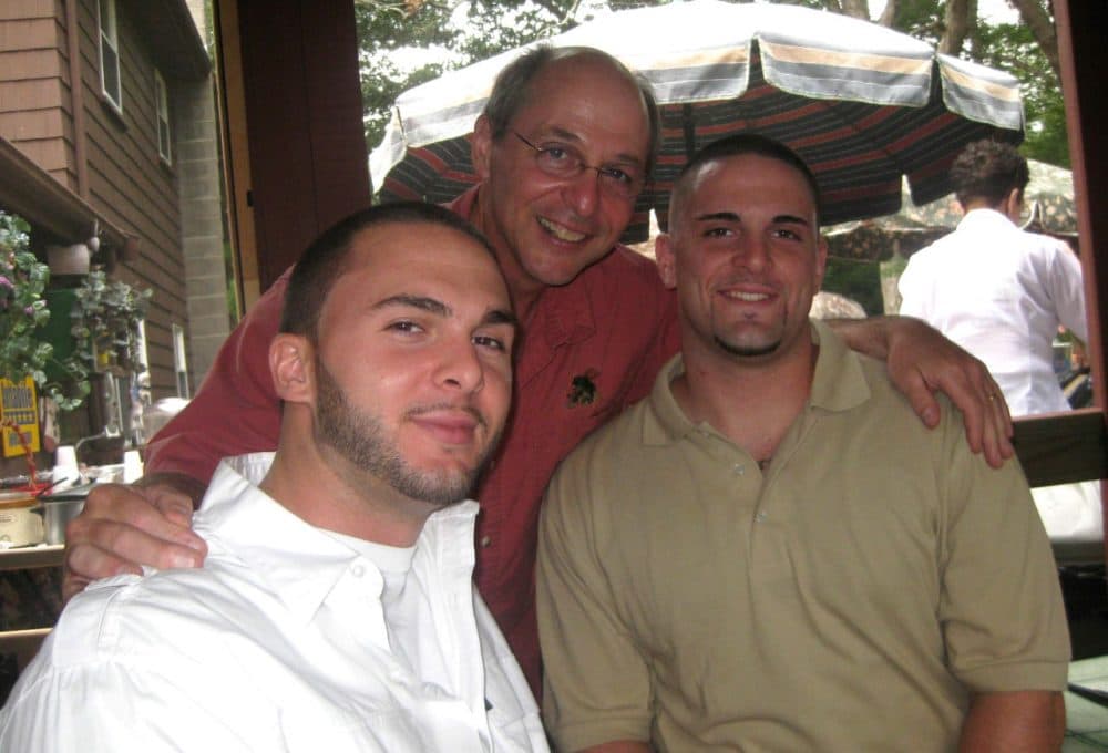 Patrick Avitabile (left) and James Avitabile (right) are pictured with their father Louis Avitabile (center). Patrick died of an overdose in August 2015; James died of an overdose in July 2013. (Courtesy of the Avitabile family)