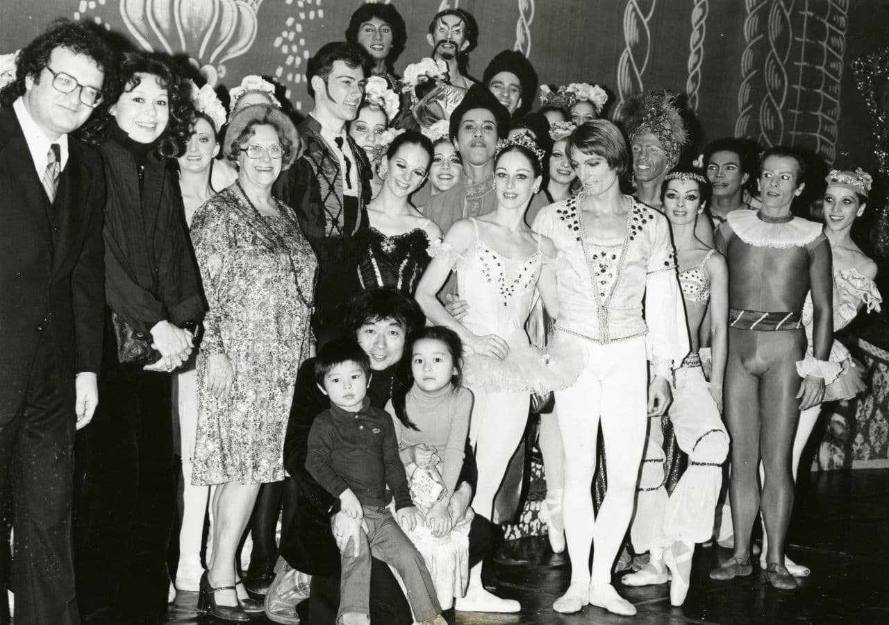 E. Virginia Williams with company in 1977. (Courtesy Boston Ballet)