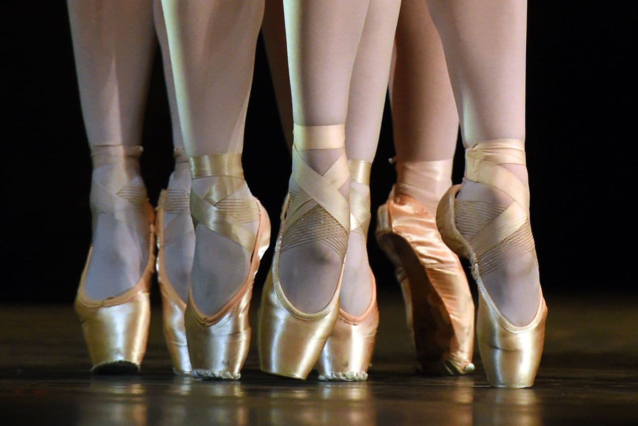 Dancers from the Royal Ballet perform a scene from "Song of the Earth" during a dress rehearsal in 2015. (Timothy A. Clary/AFP/Getty Images)