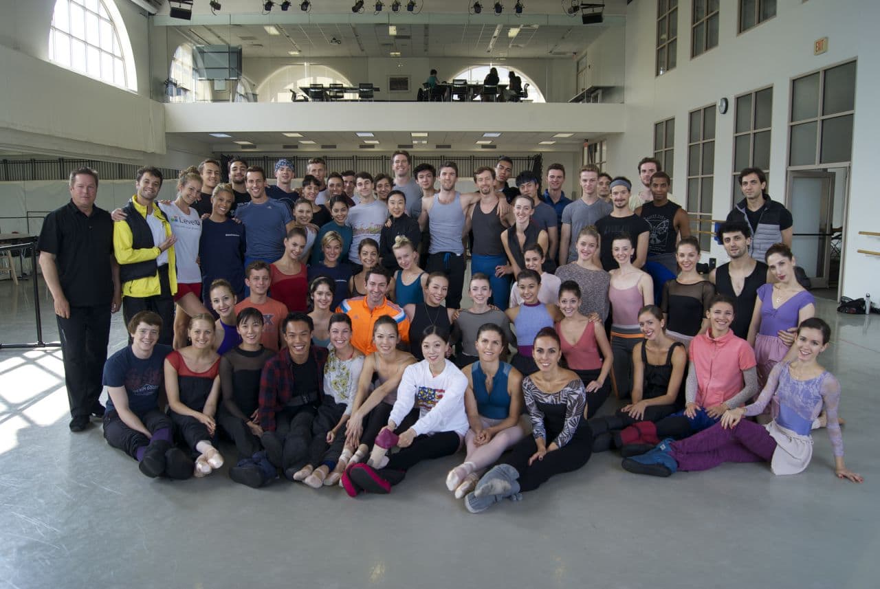 Mikko Nissinen and the current Boston Ballet Company. (Courtesy Boston Ballet)