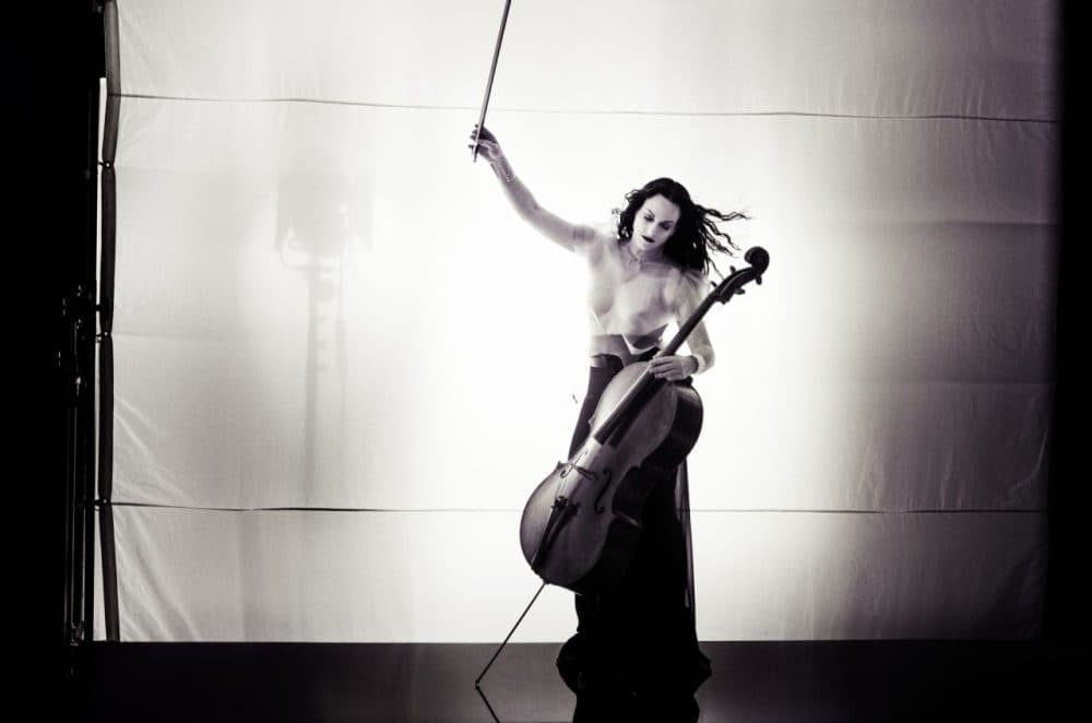 Classical cellist Maya Beiser will be &quot;uncovering&quot; rock songs at MIT Sounding Friday. (Courtesy Jensen Artists)