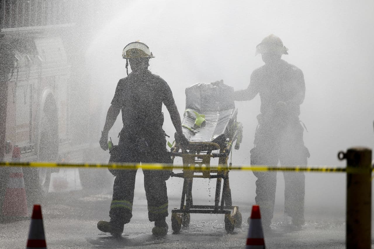 Jim Green: "Where is the public praise today for the EMT’s and the ER nurses patching people up after holiday accidents, and the union fire fighters who rescue us from burning buildings and flaming cars? First responders are praised if they perform heroic rescues, but otherwise, they are taken for granted." (Matt Rourke/AP)