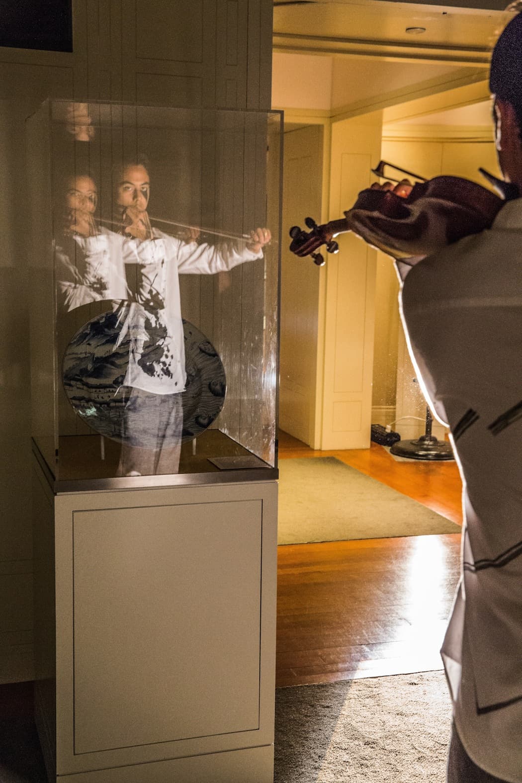 Violinist Keir GoGwilt performs Berg in "Song Cycle" at the Peabody Essex Museum. (Courtesy of John Andrews)