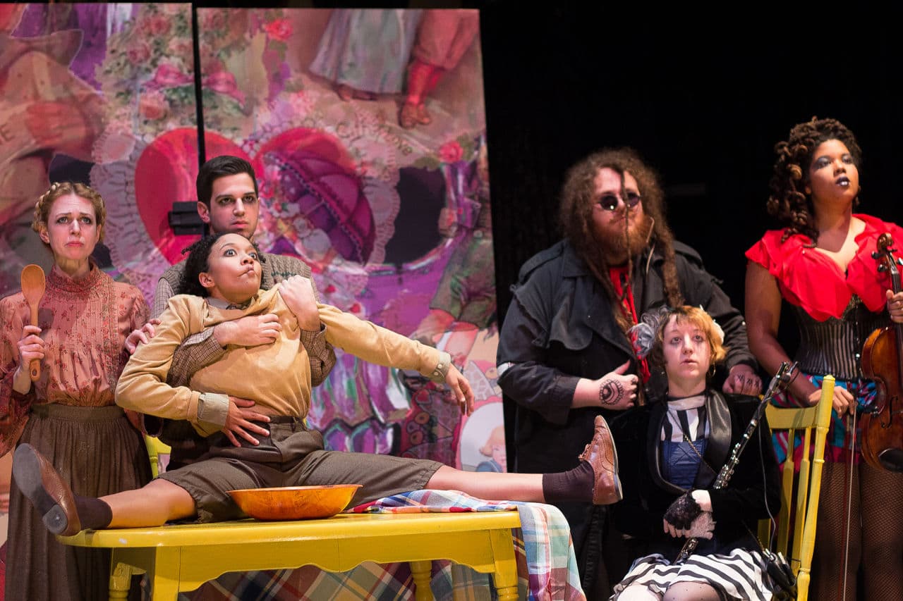 The cast of "Awake and Sing!" at the Huntington Theatre Company. (T. Charles Erickson)