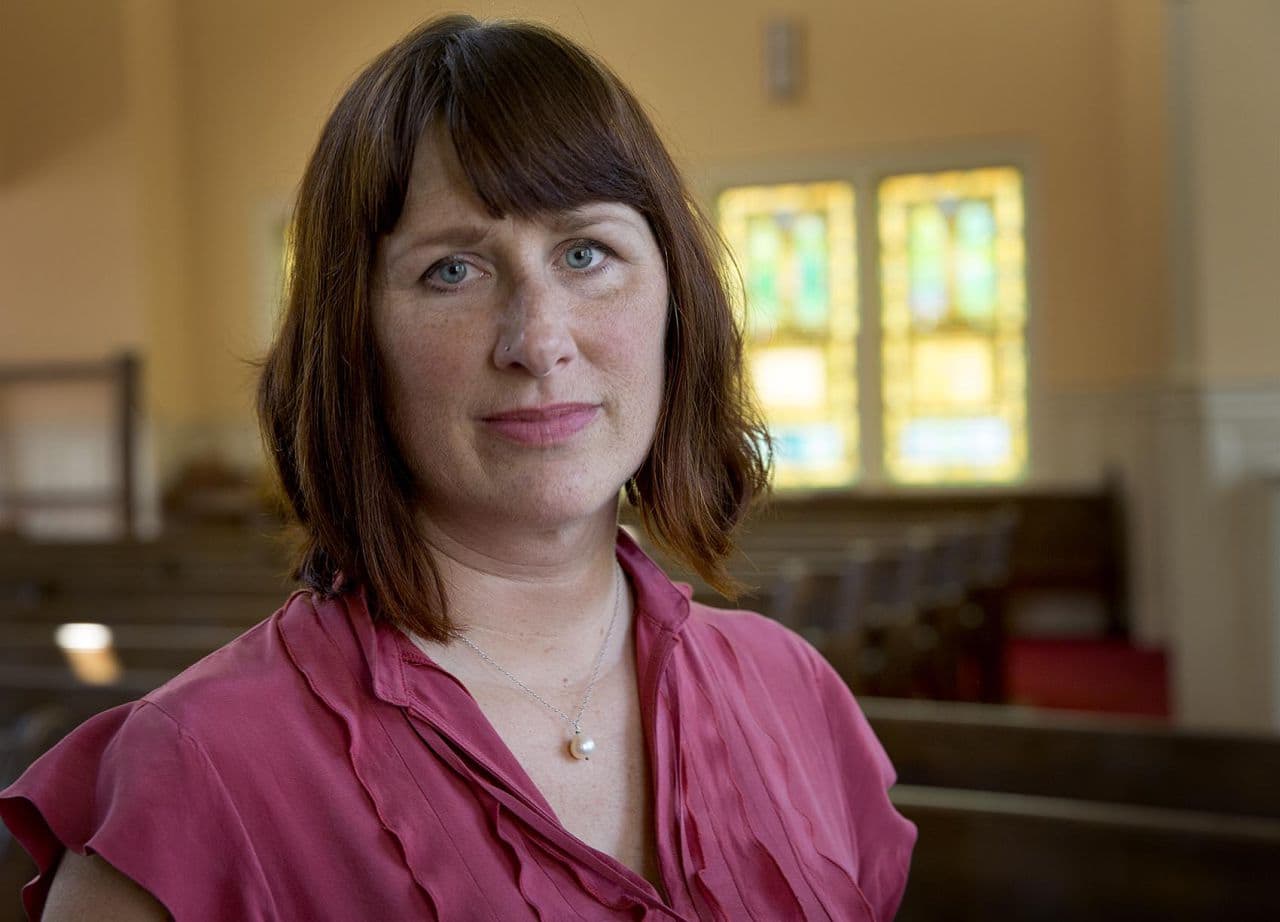 The Rev. Molly Baskette recalls talking to Gary Girton about his suicidal thoughts and trying to convince him that God had "so much more in store" for him. (Robin Lubbock/WBUR)