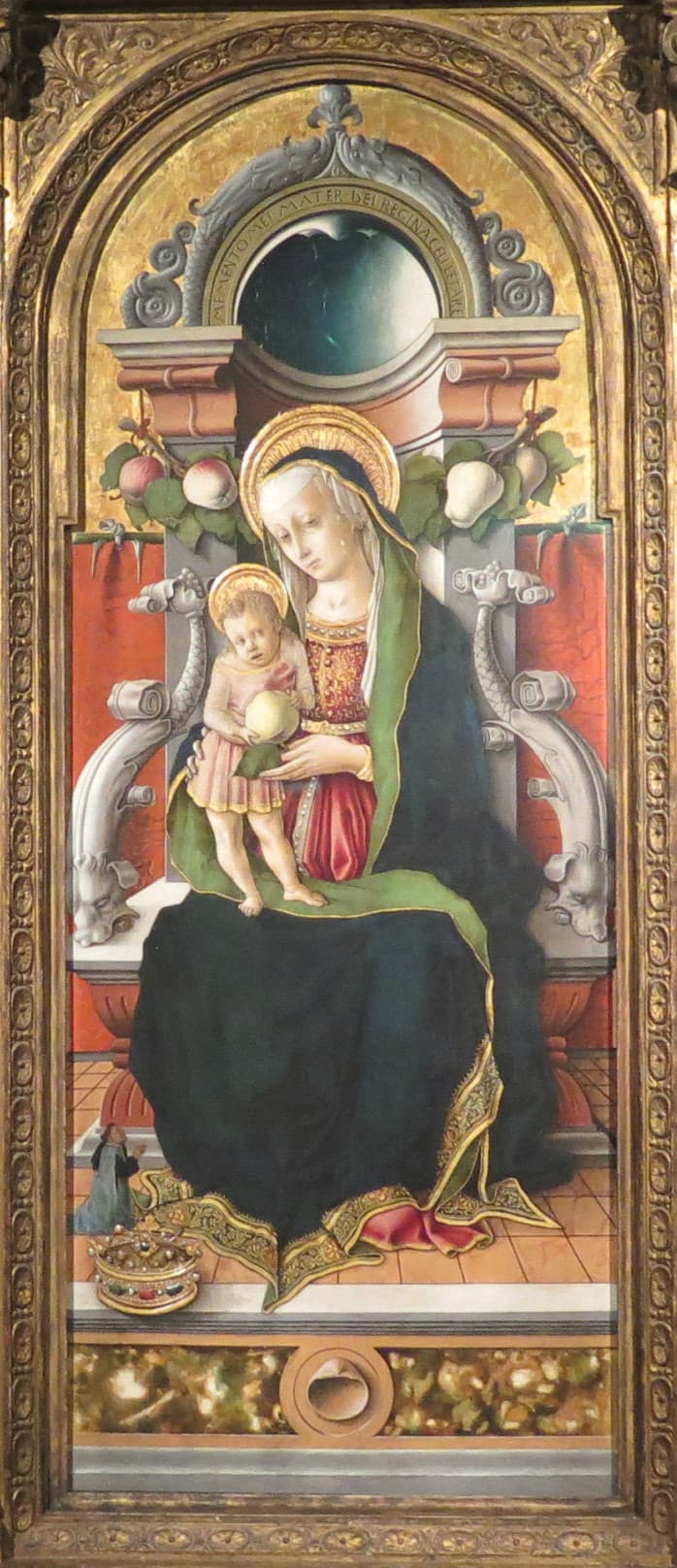 One of Crivelli's paintings from the altarpiece. (Courtesy of the Gardner Museum)