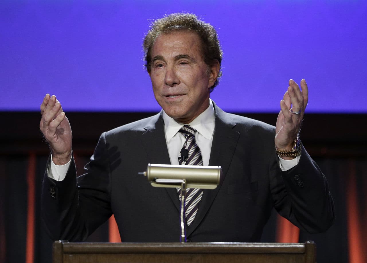 Casino mogul Steve Wynn speaks at the Global Gaming Expo, in Las Vegas. (John Locher/AP Image)