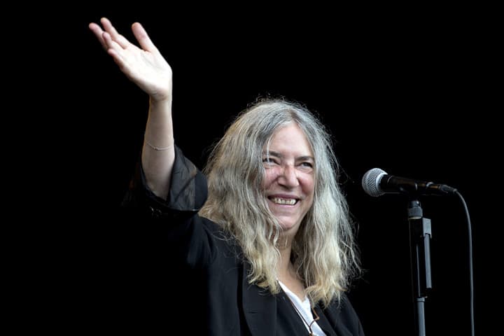 US singer Patti Smith performs during the Way Out West music festival in Gothenburg, Sweden, Saturday, Aug.15, 2015. (AP)