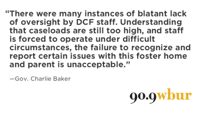 Report Finds 'Blatant Lack Of Oversight By DCF' In Licensing Of Foster Home Where Toddler Died