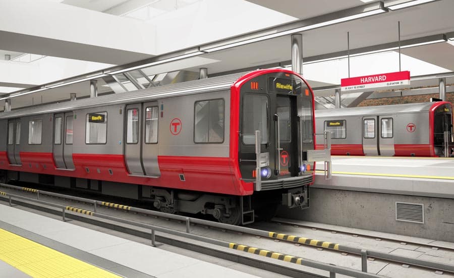 The exterior design chosen by the public for the Red Line. (Courtesy MBTA)