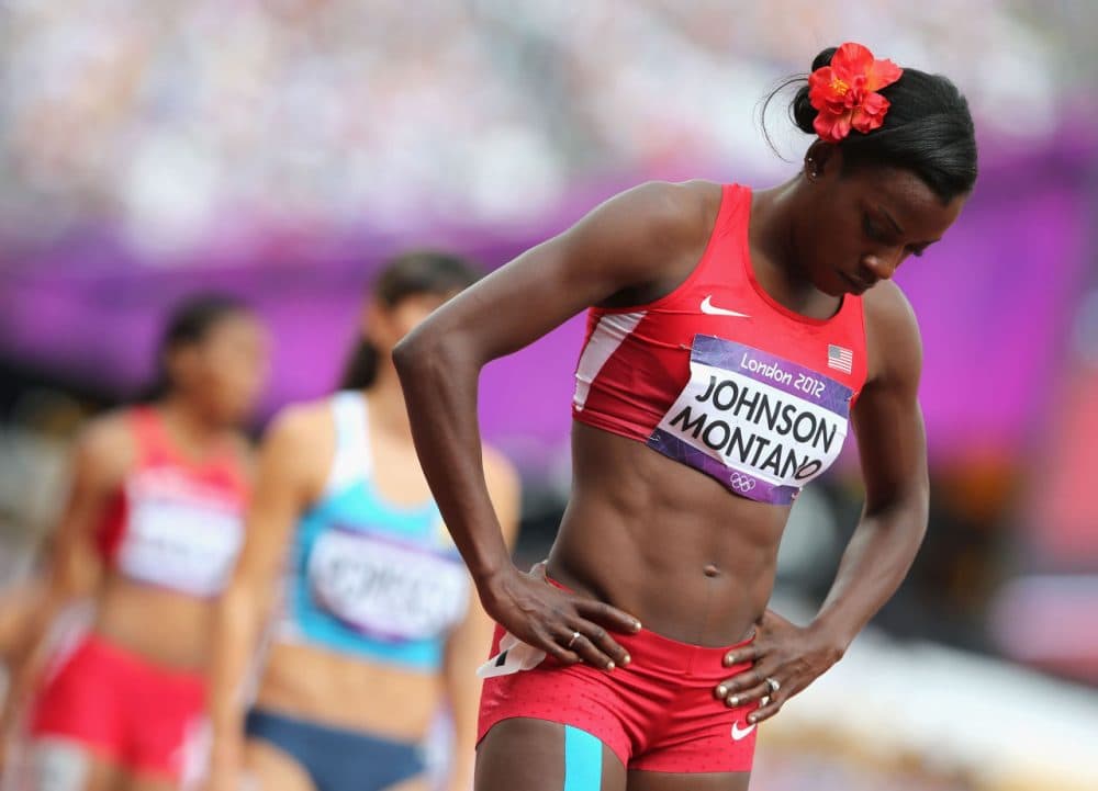 Alysia Montano placed fifth in the women's 800-meters during the 2012 summer games. Russian athletes placed first and third in that event--now there are allegations those athletes could have been part of a larger Russian doping program. (Streeter Lecka/Getty Images)