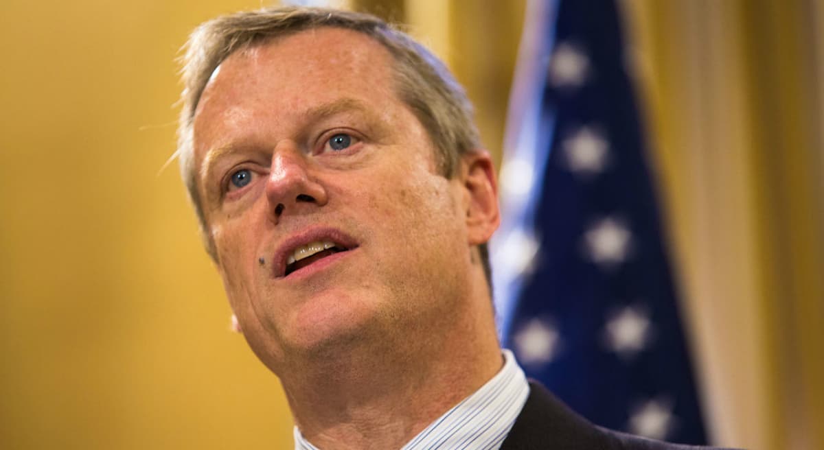 On Monday, Massachusetts Gov. Charlie Baker, pictured in July 2015, said any conversation about accepting Syrian refugees "has to start with whatever process the federal government is going to put in place, to vet people through that process." (Jesse Costa/WBUR File Photo)