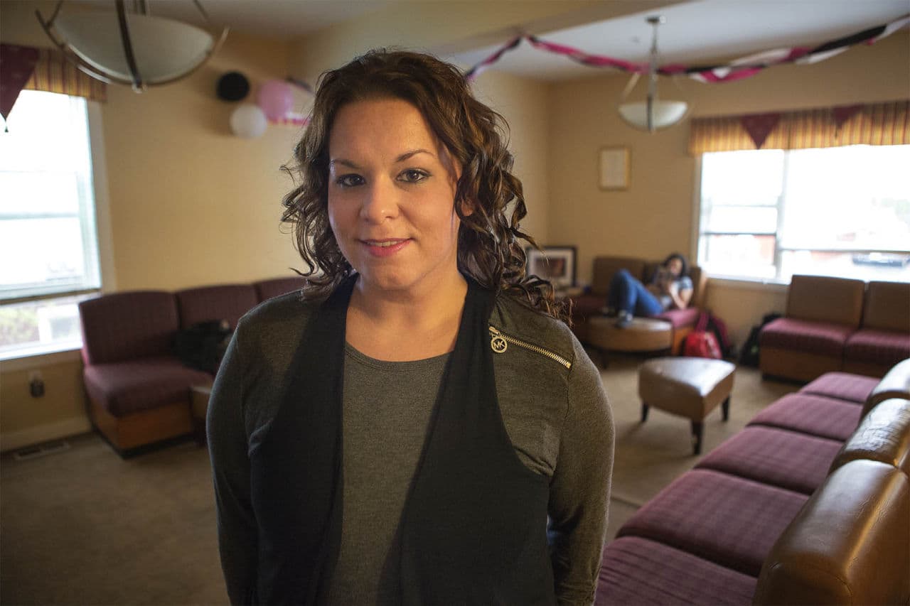 Lisa, 30, is a resident at Project COPE. Her son is what motivated her to get into treatment. (Jesse Costa/WBUR)