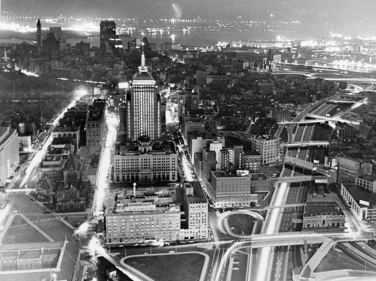 In this Nov. 9, 1965, file photo, the view from the Prudential Tower in Boston shows that not all parts of the city were plunged into darkness during the Great Northeastern Blackout. (AP File)