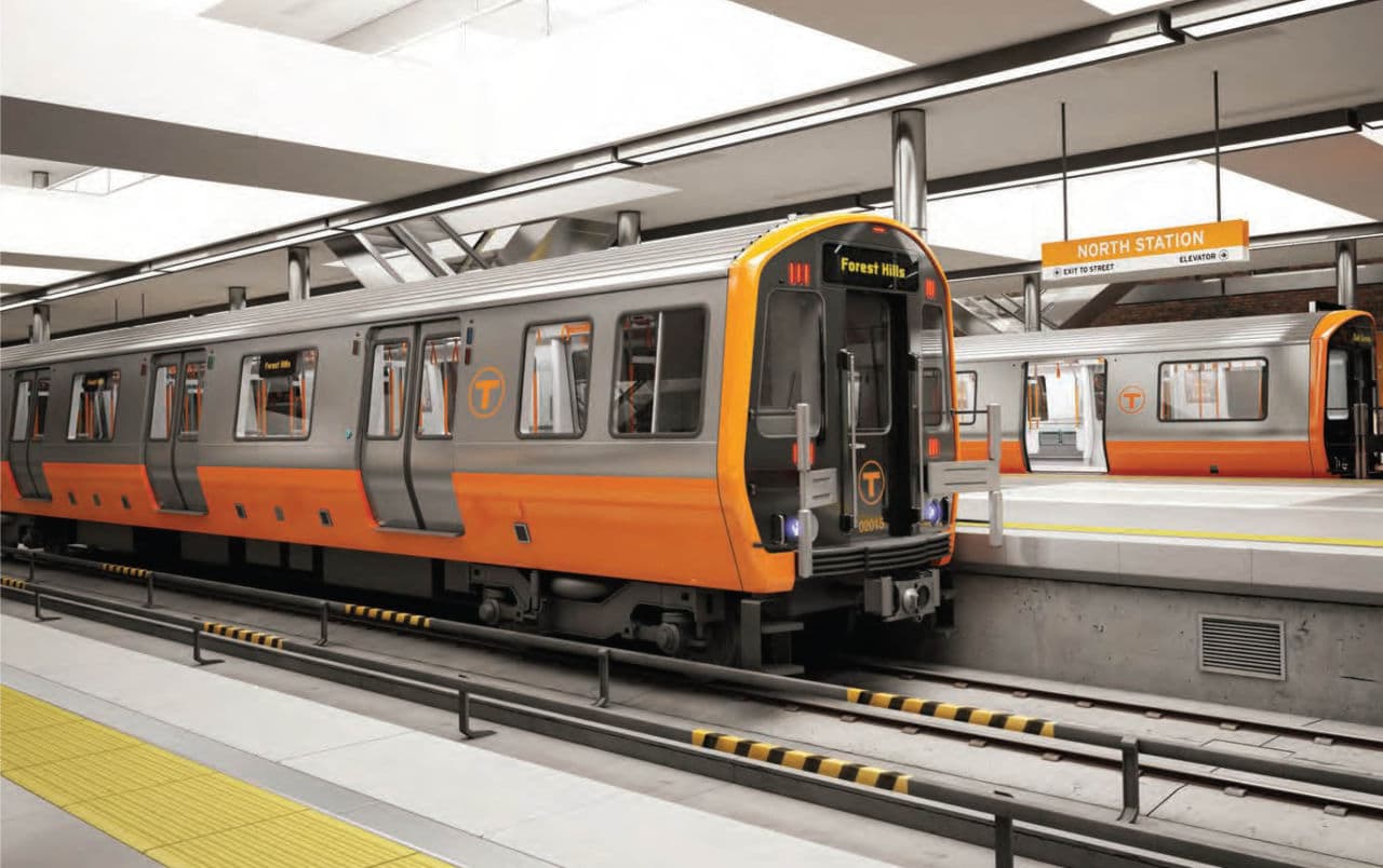 Exterior design chosen for the Orange Line. (Courtesy MBTA)