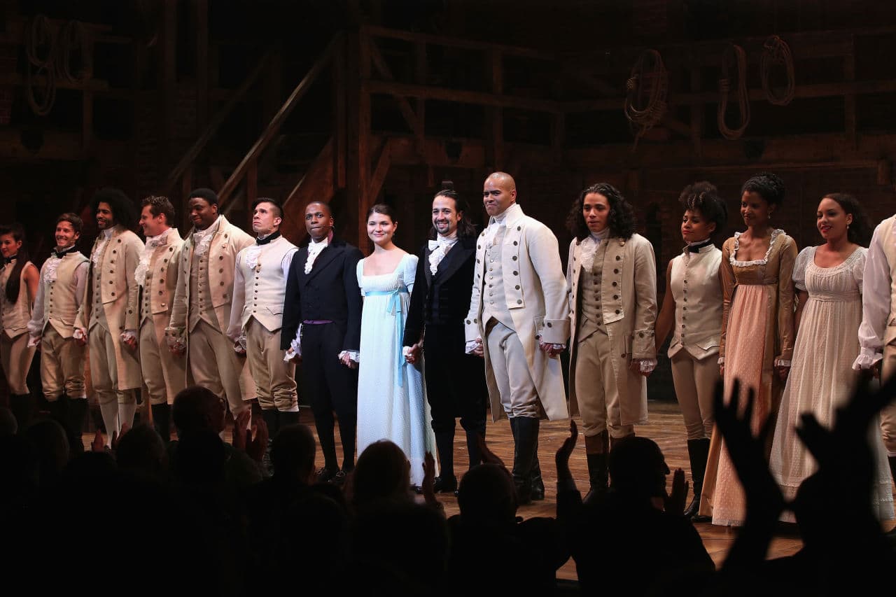 The cast of Hamilton performs at "Hamilton" Broadway Opening Night at Richard Rodgers Theatre on August 6, 2015 in New York City. (Neilson Barnard/Getty Images)