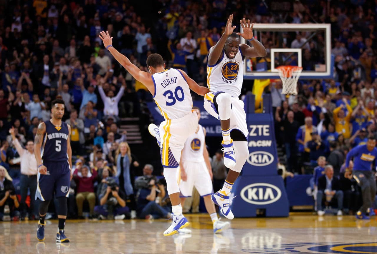 The defending-champion Warriors are off to the hottest start in NBA history. (Ezra Shaw/Getty Images)