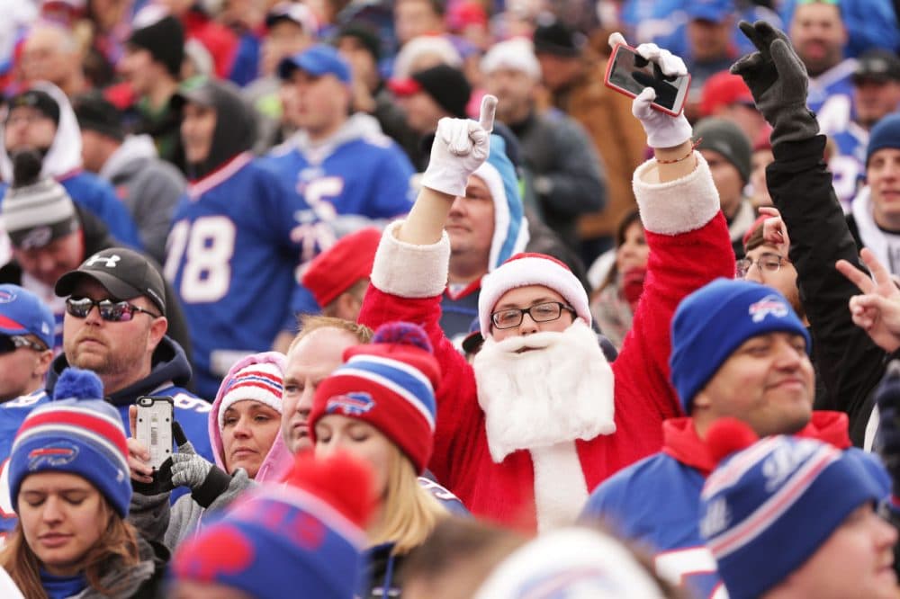 Santa roots for Buffalo. (Brett Carlsen/Getty Images)