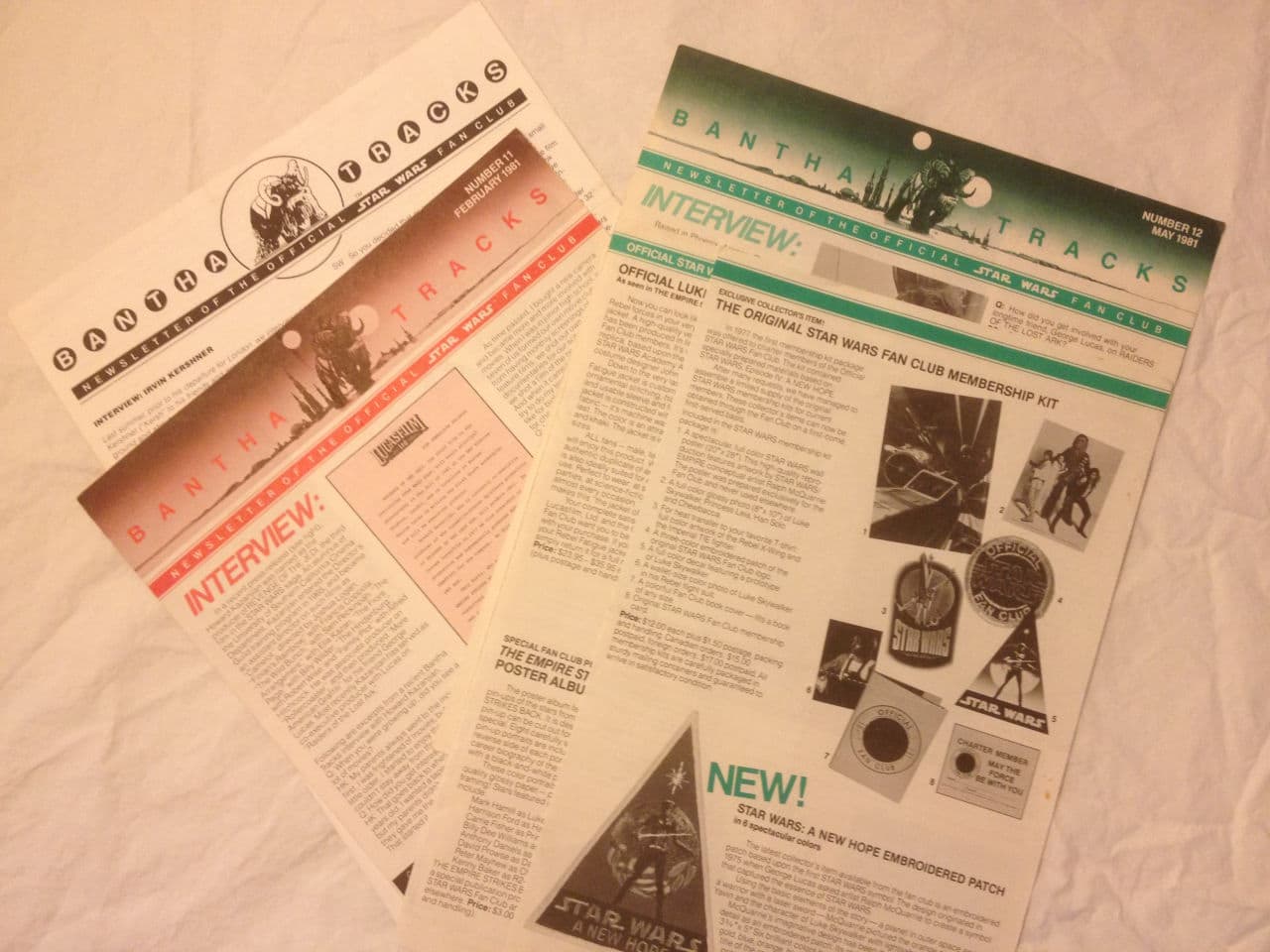 Copies of the author's Bantha Tracks newsletters from the 1980s. (Ethan Gilsdorf/Courtesy)