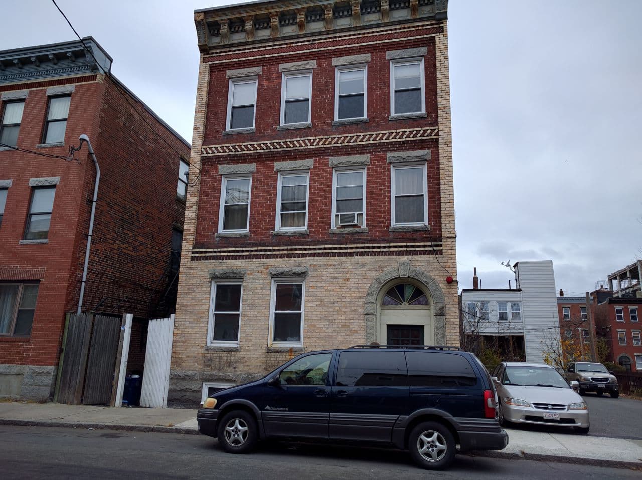 64 Lubbock Street in East Boston, where some tenants are fighting their evictions. (Jamie Bologna/WBUR)