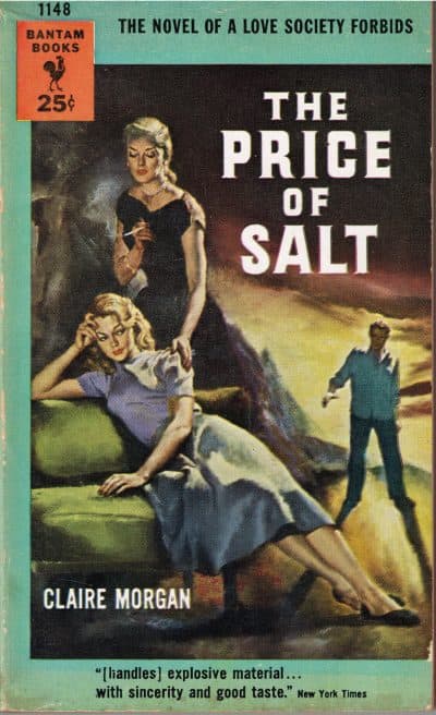 Cover art of the 1953 (and Nook) edition of &quot;The Price of Salt&quot; (aka &quot;Carol&quot;) by Claire Morgan (aka Patricia Highsmith). Cover art by Charles Binger. (Greg_mcc1/Flickr)