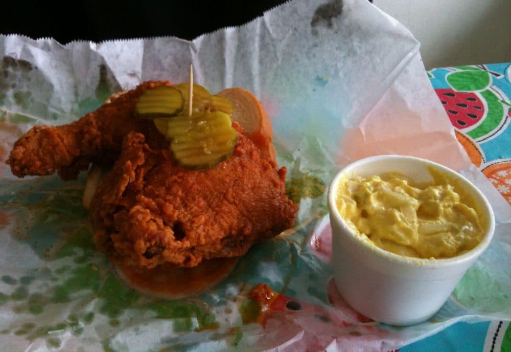 Nashville hot chicken pictured at Prince's Hot Chicken Shack -- the originator of the style. (Courtesy Sean Russell/Flickr)