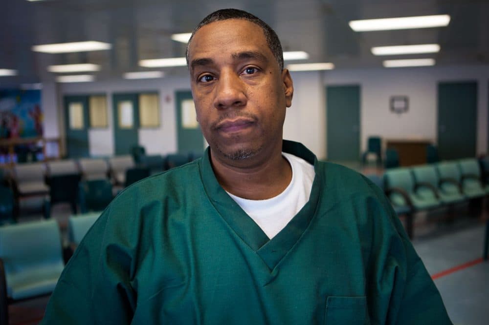 Darrell &quot;Diamond&quot; Jones was convicted of the 1985 murder of alleged Cuban cocaine dealer Guillermo Rodriguez in Brockton. Jones, now 48, maintains his innocence after three decades in prison. (Jesse Costa/WBUR)